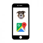 graphic of cellphone with PACO app icon and Google Maps icon